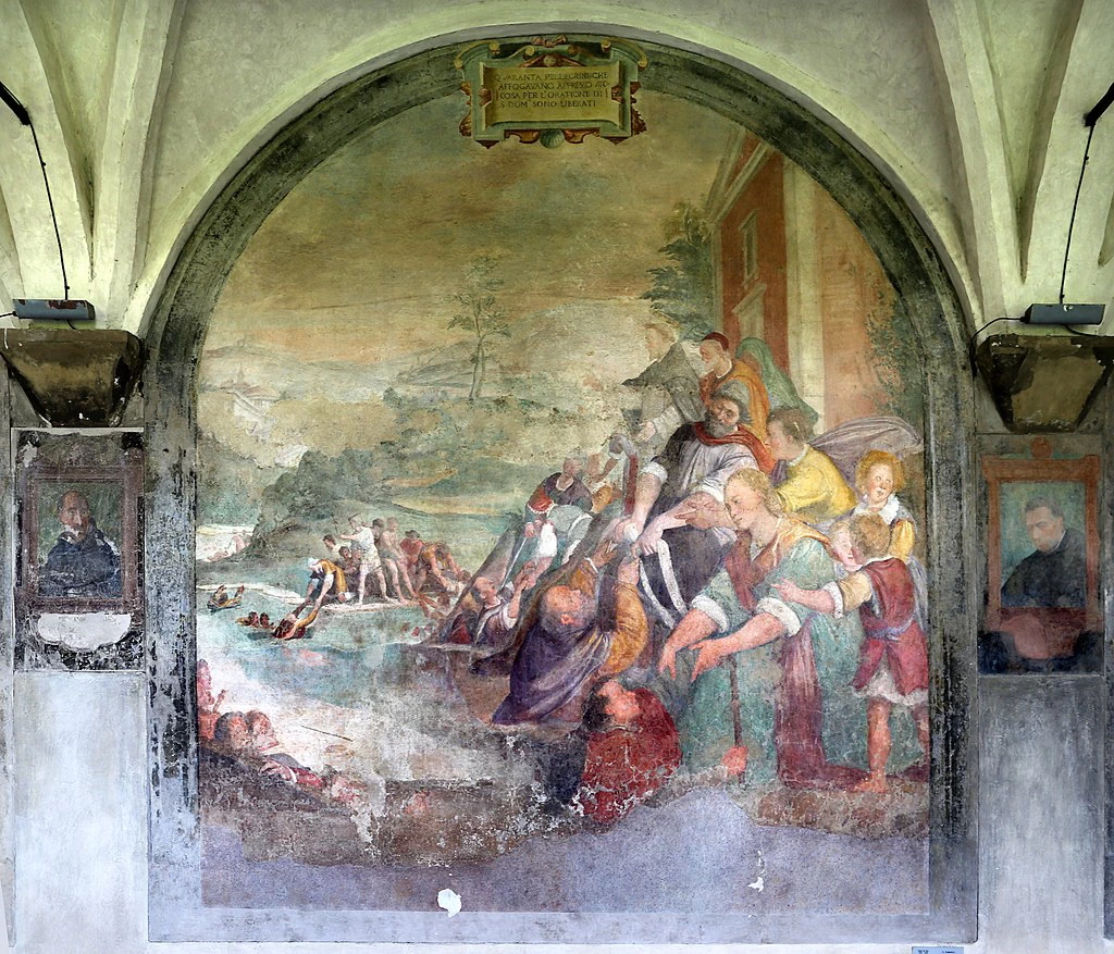 Chiostro Grande in Santa Maria Novella - San Domenico salva 40 naufraghi